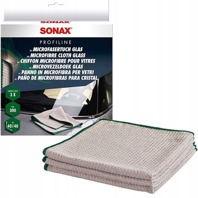 Sonax 451541 Profiline Mikrofiber krpe za staklo (3kom)