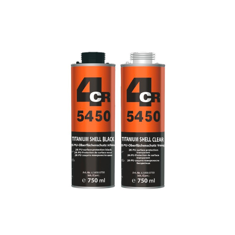 4CR 5450 Titanium Shell 2K PU - Zaštita poda i tovarnog prostora, 750ml