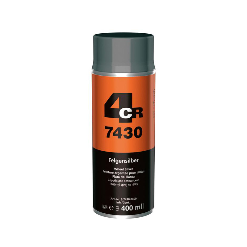 4CR 7430 Srebrni sprej za felne, 400ml