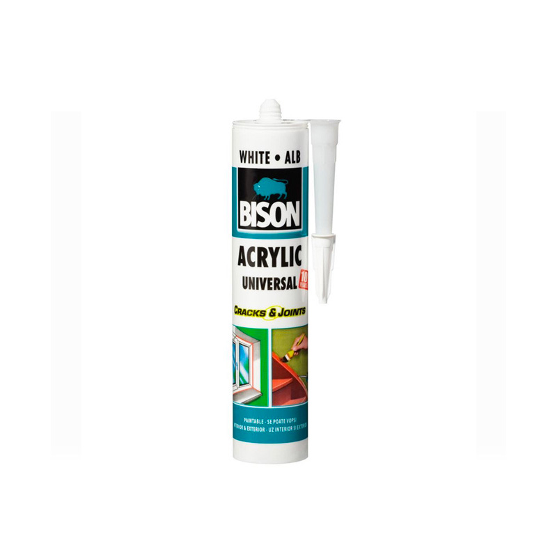 Bison Acrylic Universal - Univerzalno akrilno zaptivno sredstvo, belo, 300ml