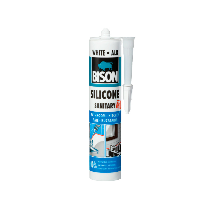 Bison Silicone Sanitary - Sanitarni silikon, 280ml