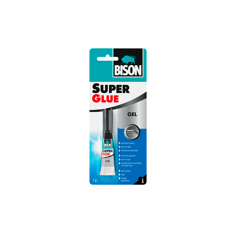 Bison Super Glue Gel - Super lepak u gelu, 2gr