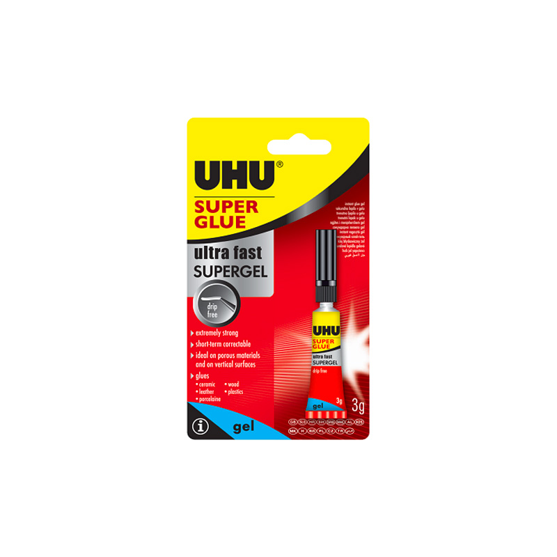Bison UHU Super Glue Gel - Super lepak gel, 2gr