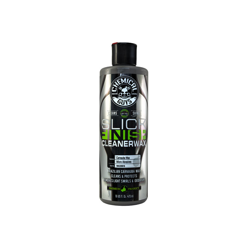 Chemical Guys Slick Finish Cleaner Wax Light Paint Cleanser & Brilliant Shine Carnauba Wax - Pasta sa voskom za holograme, oksidaciju i konačnu zaštitu, 473ml (WAC20616)