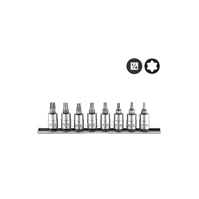 Force 20812 Torex gedore 1/4", set (8kom)