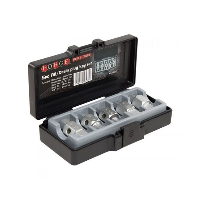 Force 5051 Komadne gedore za skidanje kartera, set 5kom