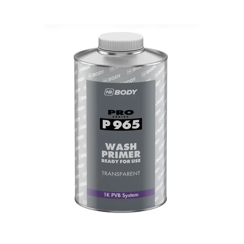 HB Body 965 Wash Primer 1K - Prajmer za aluminijum, hrom i nerđajući čelik 1L, transparentni