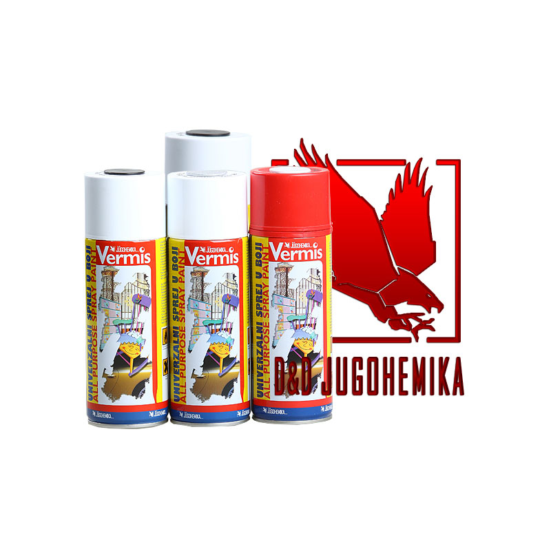 Jugohemika Vermis Sprej, crni mat, 400ml