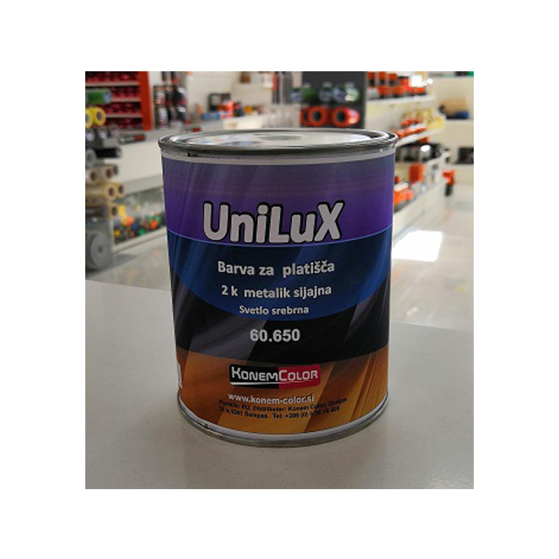 KonemColor UniLux 60.650 Boja za felne 2K metalik-sjajna (svetlo-srebrna), 1Kg
