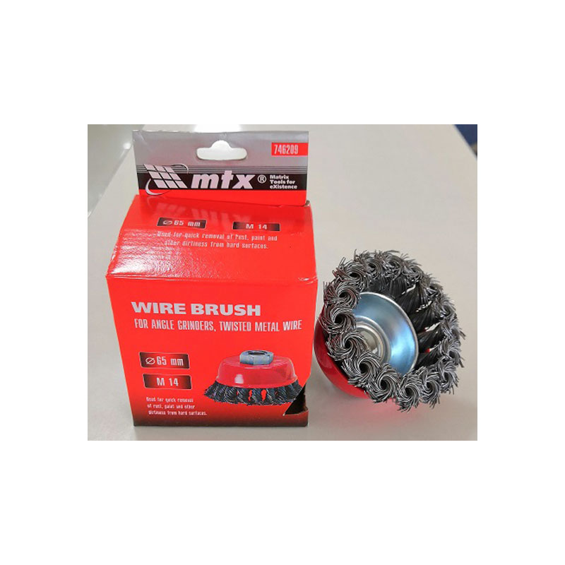 MTX Lončasta čelična četka, Ø65mm
