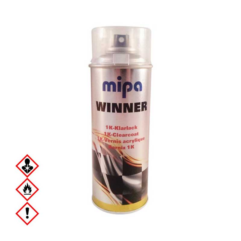 Mipa Winner 1K Klarlack – Akrilni lak u spreju, 400ml (sjaj i mat)