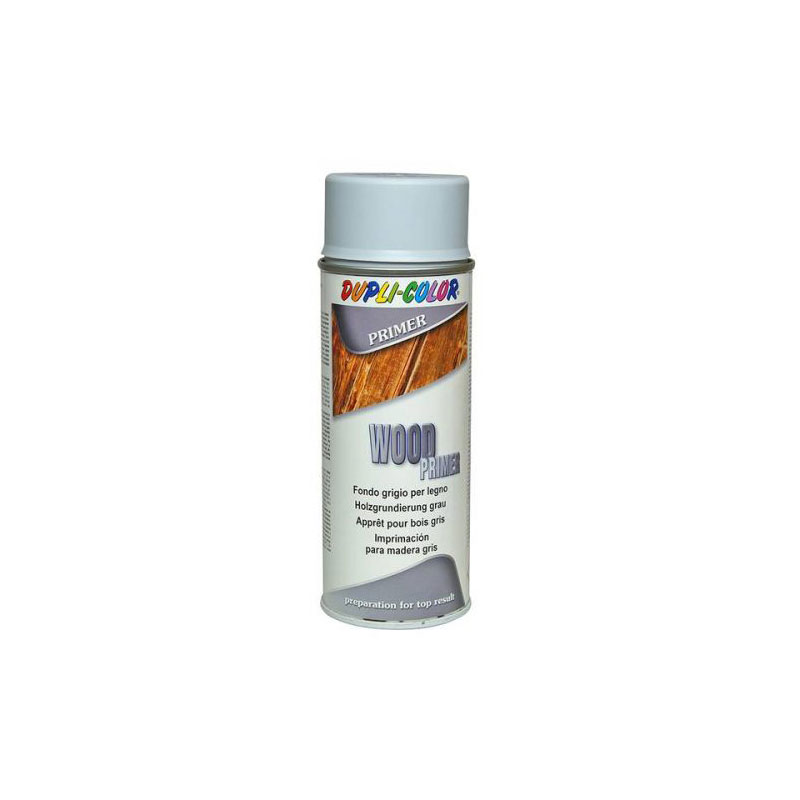 MoTip Dupli-Color Wood Primer - Osnovna boja za drvo u spreju, sivi, 400ml