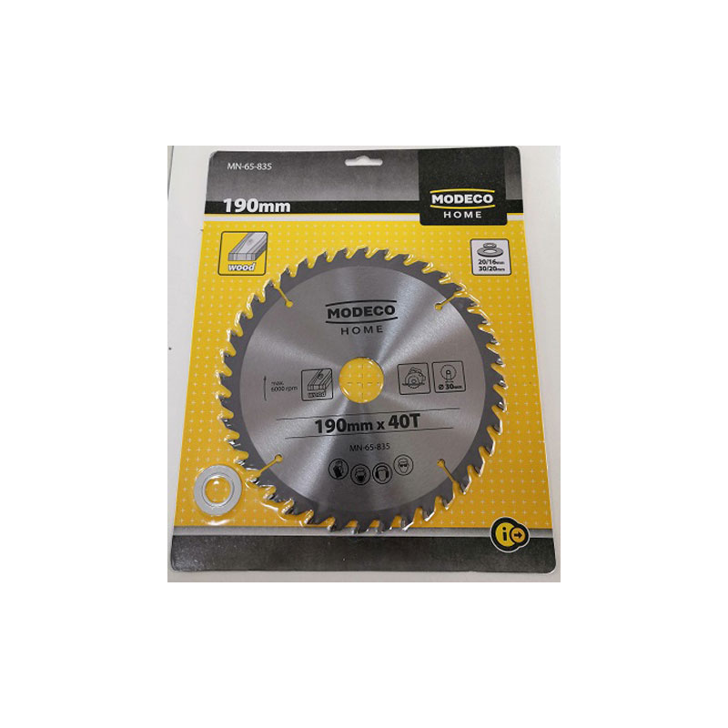 Modeco Home List kružne testere za drvo, 190x30x2 mm / 40 zuba (MN-65-835)