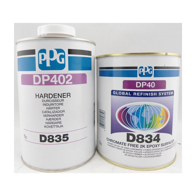 PPG DP40 Chromate Free 2K Epoxy Prajmer 1L + PPG D835 Herter 1L (SET)