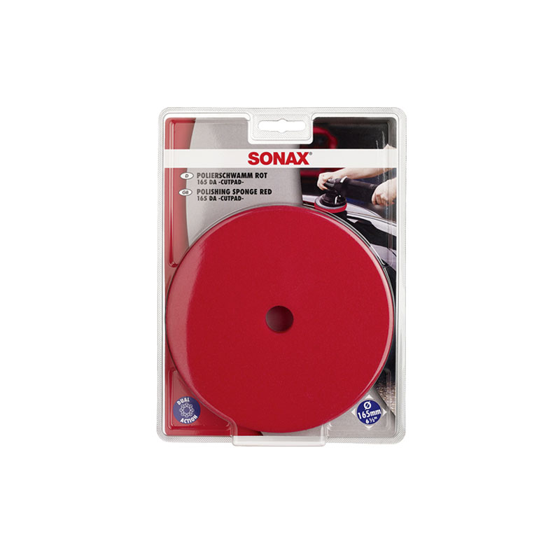 Sonax 493400/494441 Sunđer za poliranje - crveni 143/165 DA CutPad