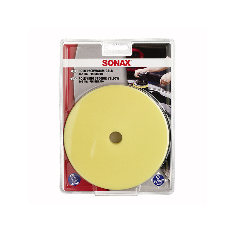 Sonax 494500 Sunđer za poliranje - žuti 165 DA Finish Pad